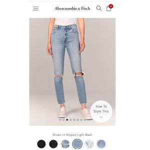 Abercrombie High Rise Skinny Jeans